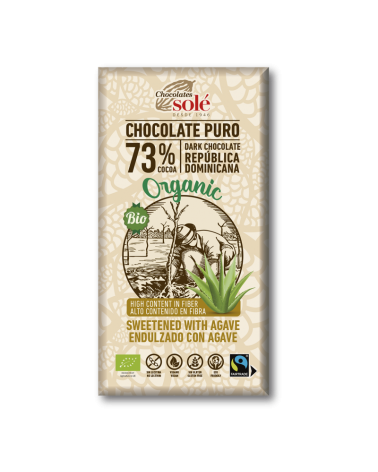 Chocolate Negro 73% Com Agave Bio 100 Grs Solé