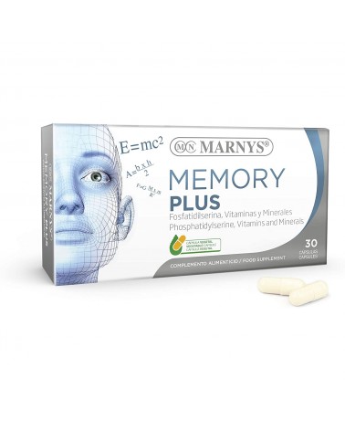 Memory Plus 30 Cápsulas Vegetais Marnys