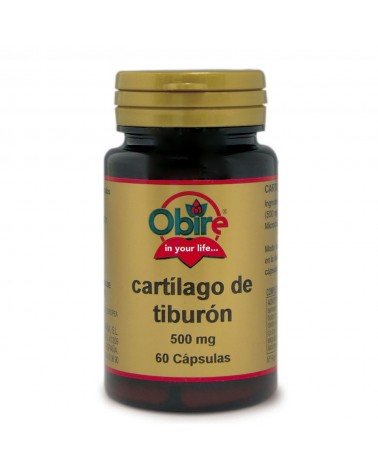 Cartilagem De Tubarão 500 Mg. 60 Cápsulas Obire