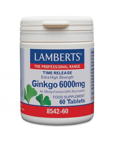 Ginkgo Biloba Extra Alta Potência 6000 Mg. Lamberts