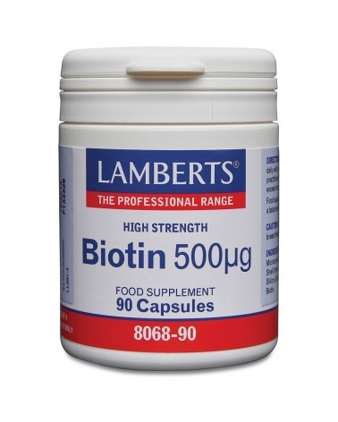 Biotina 500 Ug 90 Cápsulas Lamberts