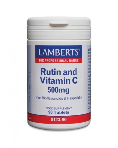 Rutina + Vit. C 500 Mg. + Bioflavonoides 90 Cápsulas Lamberts