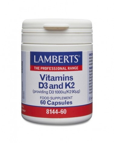 Vitamina D3+K2 60 Cápsulas Lamberts