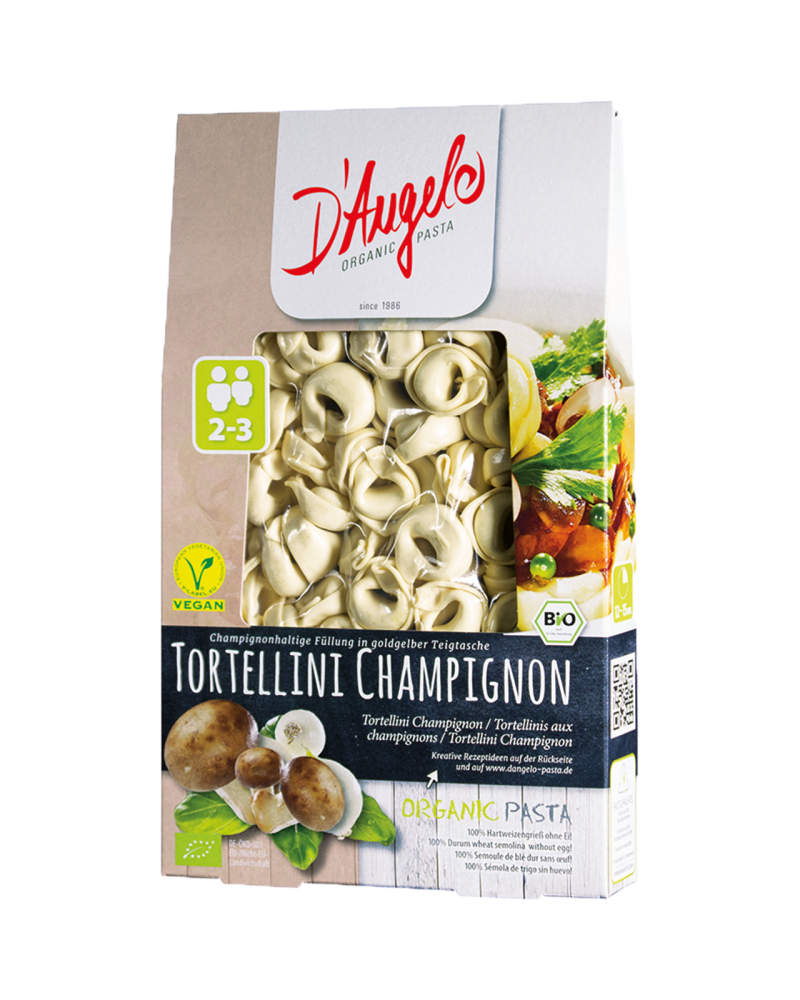 Tortellini Cogumelos Bio 250 Grs. D`Angelo