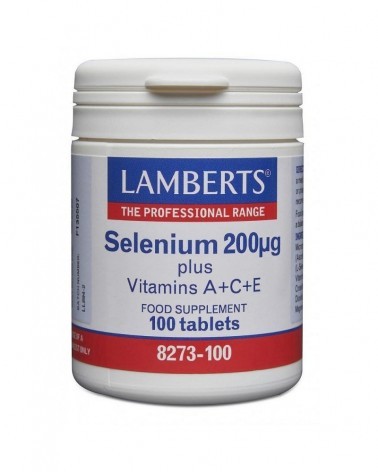 Selenio 200 Ug.+ Vit. A+C+E 100 Comprimidos Lamberts