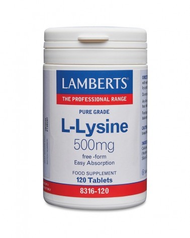 L-Lisina 500 Mg. 120 Comprimidos Lamberts