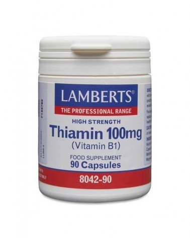 Tiamina (Vitamina B-1) 100 Mg. 90 Cápsulas Lamberts