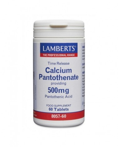 Pantotenato De Cálcio 500 Mg. 60 Comprimidos Lamberts