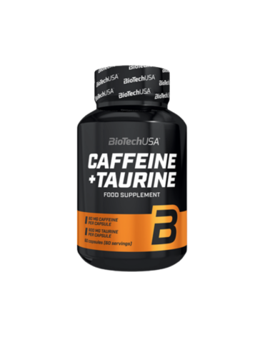 Cafeína + Taurina 60 Cápsulas BiotechUSA