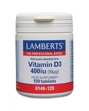 Vitamina D-3 400 Ui 120 Comprimidos Lamberts
