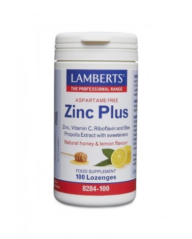 Zinco Plus C/ Vitamina C + Própolis 100 Lozenges Mastigáveis Lamberts