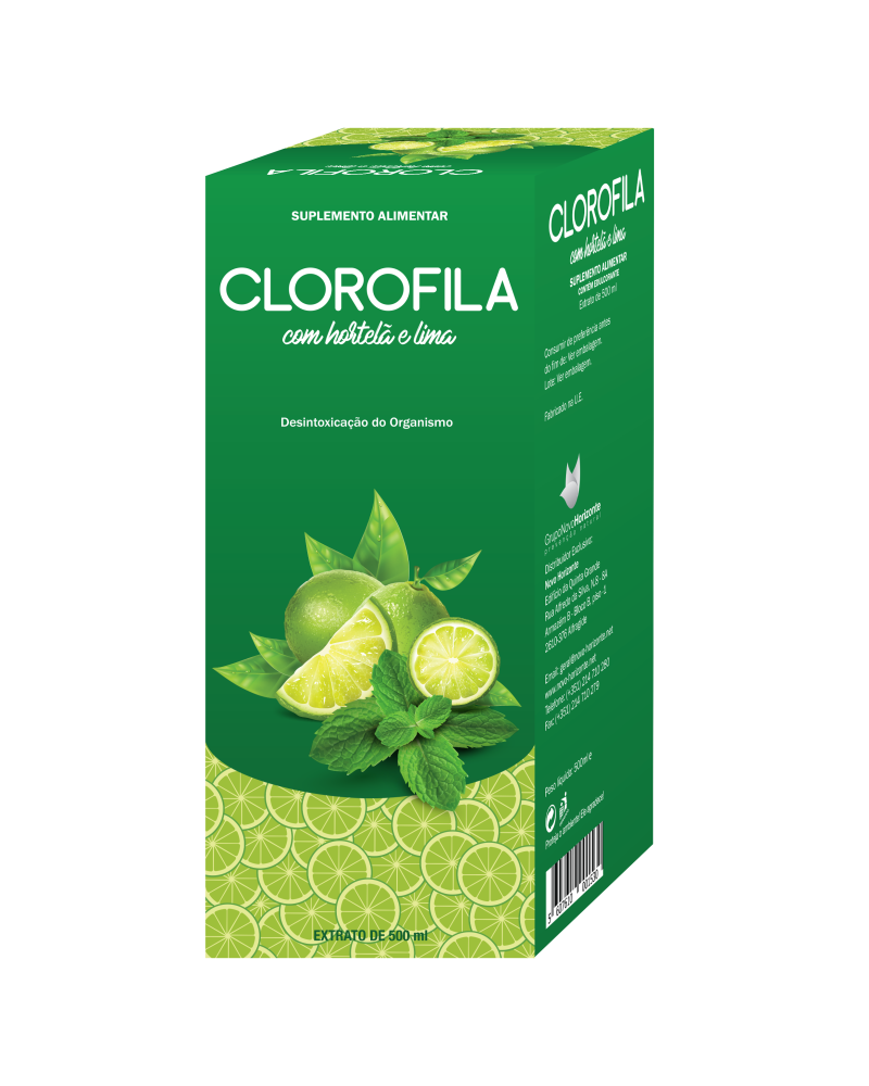 Clorofila C/ Hortelã E Lima 500 Ml. Novo Horizonte