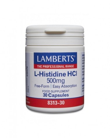 L-Histidina Hci 500 Mg. 30 Cápsulas Lamberts