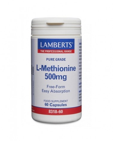 L-Metionina 500 Mg. 60 Cápsulas Lamberts