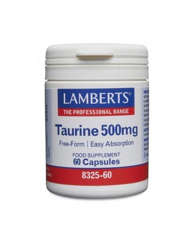 Taurina 500 Mg. 60 Cápsulas Lamberts