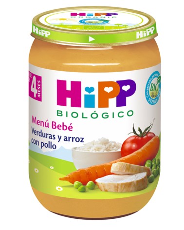 Boião Menu refeições 4 Meses 190gr HiPP