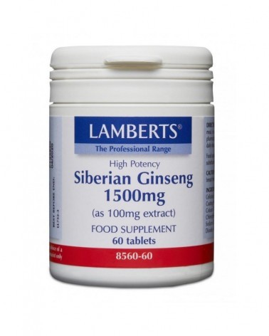 Ginseng Siberiano 1500 Mg. 60 Cápsulas Lamberts