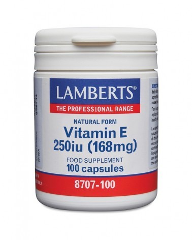 Vitamina E-Natural 250 U.I. 100 Cápsulas Lamberts