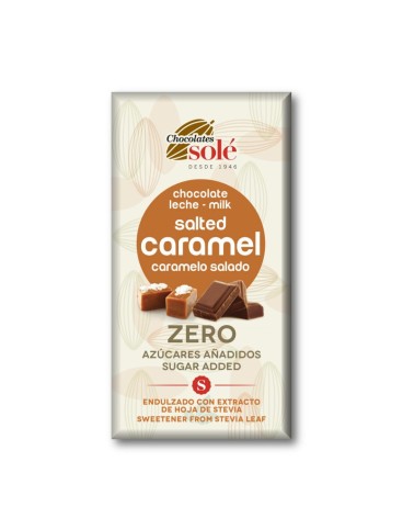 Chocolate de Leite Sabor Caramelo Salgado C/ Stevia 100 Grs Solé