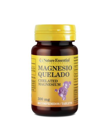 MAGNÉSIO QUELADO 300 MG. 50 COMPRIMIDOS NATURE ESSENTIAL