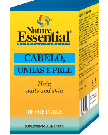 Cabelos Unhas e Pele 540mg 30 softgels Nature Essential