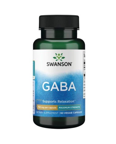 GABA 750 mg 60 Cápsulas Swanson