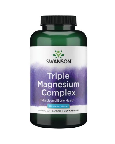 Magnesium Triple Complex 400 mg 300 Cápsulas Swanson