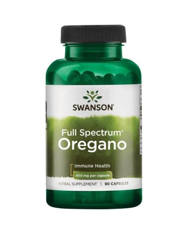 Oregano Full Spectrum (Óregão) 450 mg 90 Cápsulas Swanson