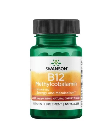 Vitamin B12 Methylcobalamin 2500 Mcg 60 Comprimidos Swanson