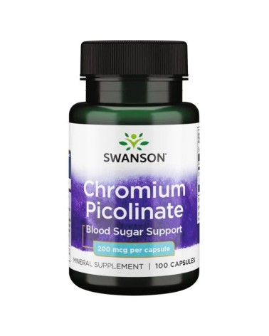 Chromium Picolinate 200 Mcg 100 Cápsulas  Swanson