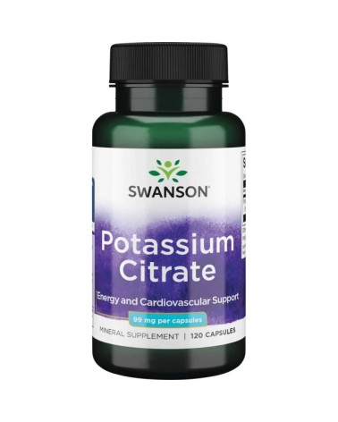 Potassium Citrate 99 Mg 120 Cápsulas  Swanson