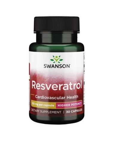 Resveratrol 250 Mg 30 Cápsulas  Swanson