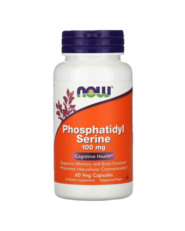 Phosphatidyl Serine 100 Mg - 60 Cápsulas Vegetais Now