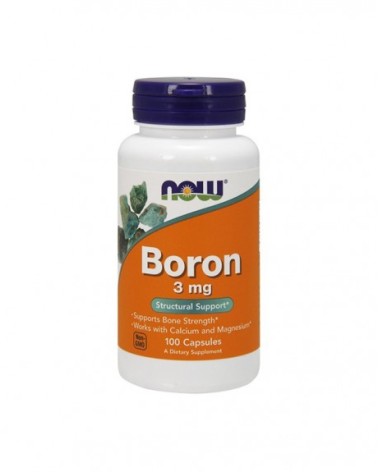 Boron 3 Mg - 100 Cápsulas Now