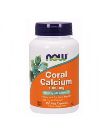 Cálcio Coral 1000 Mg - 100 Cápsulas Vegetais Now