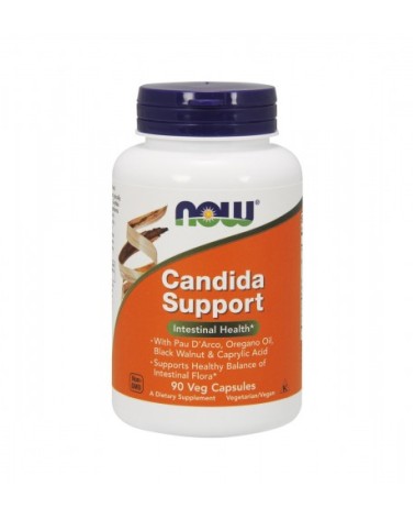 Candida Support™ 90 Cápsulas Vegetais Now