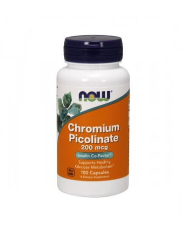 Chromium Picolinate 200 Mcg - 100 Cápsulas Now