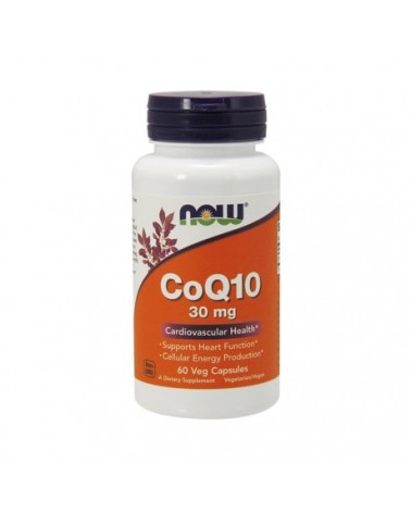 Co-Enzyme Q10 30 Mg - 60 Cápsulas Vegetais Now