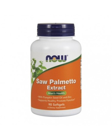 Saw Palmetto Extract (Zinc) 90 Softgels Now