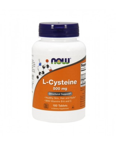 L- Cysteine 500 Mg - 100 Comprimidos Now