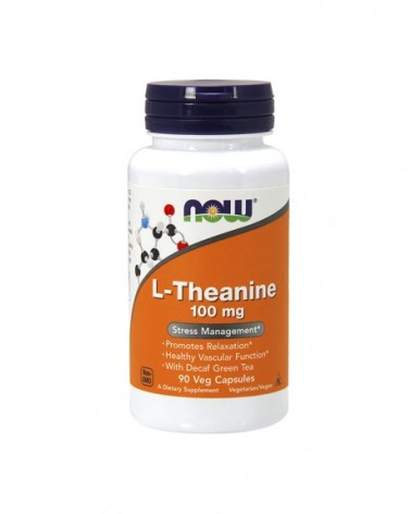 L-Theanine 100 Mg - 90 Cápsulas Vegetais Now