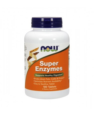 Super Enzymes 180 Comprimidos Now