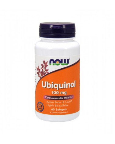 Ubiquinol 100 Mg - 60 Cápsulas Vegetais Now