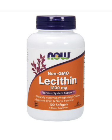 Lecithin 1200 Mg - 200 Cápsulas Vegetais Now