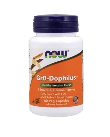 Gr8-Dophilus 60 Cápsulas Vegetais Now