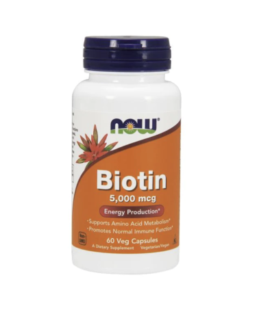 Biotina 5000 Mg - 60 Cápsulas Vegetais Now