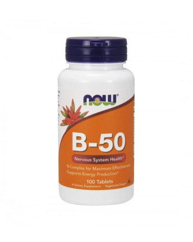 Vitamina B-50 - 100 Comprimidos Now