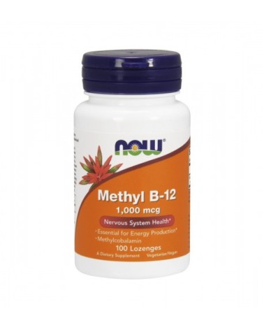 Vitamina B-12 Methyl 1000 Mcg - 100 Losangos Mastigáveis Now