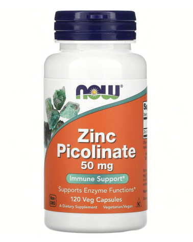 Zinco Picolinate 50 Mg -  120 Cápsulas Now