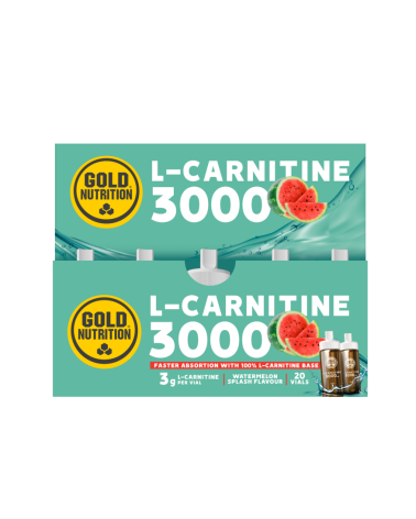 L-Carnitine 3000 Mg Melancia 20 Frascos Gold Nutrition